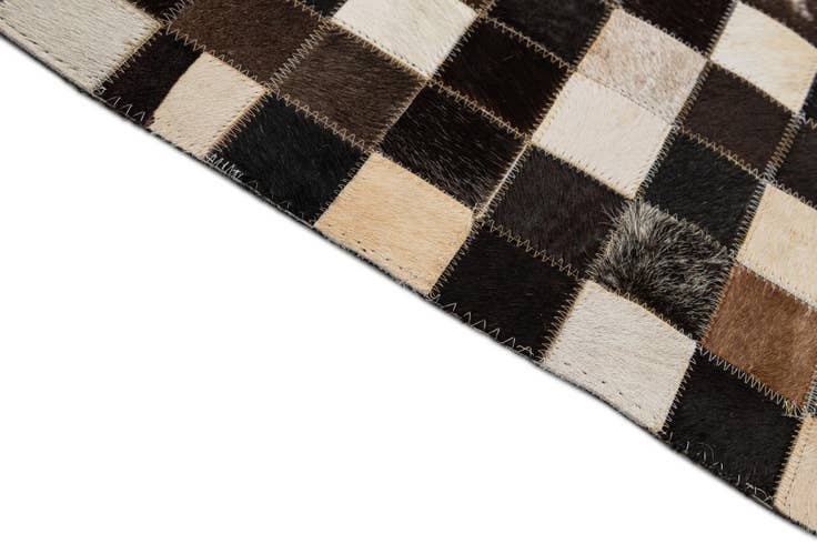 Detail image of 8' 1 x 10' Cowhide - Patchwork Rug