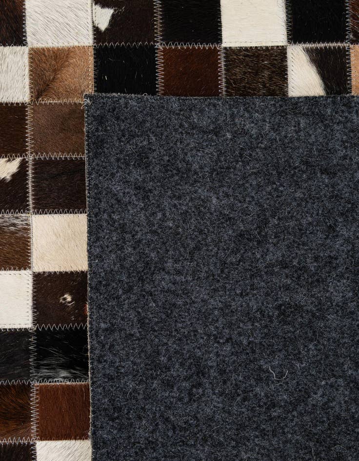 Detail image of 8' 1 x 10' Cowhide - Patchwork Rug