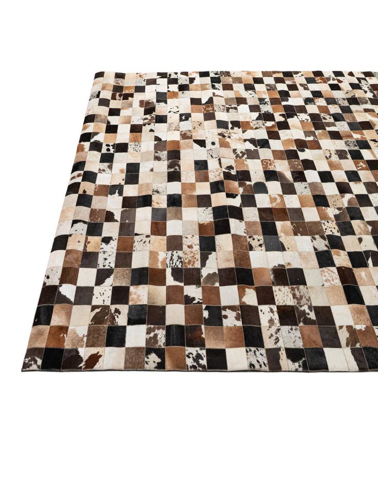 Detail image of 7' 11 x 10' 2 Cowhide - Patchwork Rug