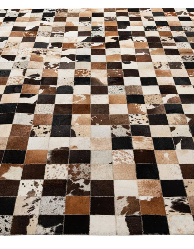 Detail image of 7' 11 x 10' 2 Cowhide - Patchwork Rug