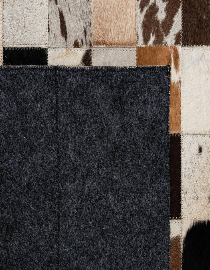 Detail image of 7' 11 x 10' 2 Cowhide - Patchwork Rug