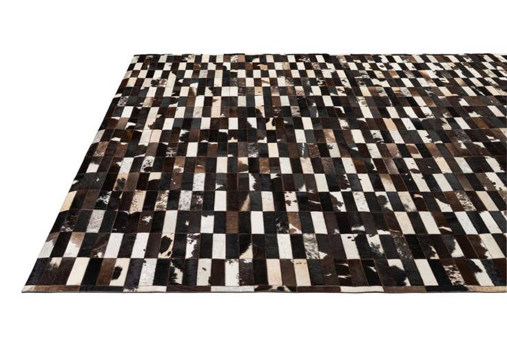 Detail image of 8' 3 x 9' 11 Cowhide - Patchwork Rug