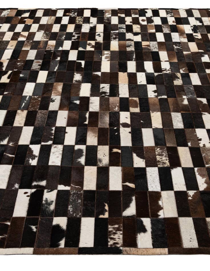 Detail image of 8' 3 x 9' 11 Cowhide - Patchwork Rug
