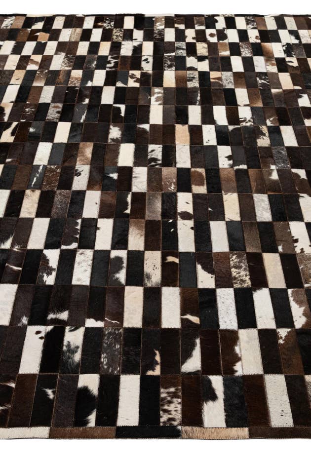 Detail image of 8' 3 x 9' 11 Cowhide - Patchwork Rug