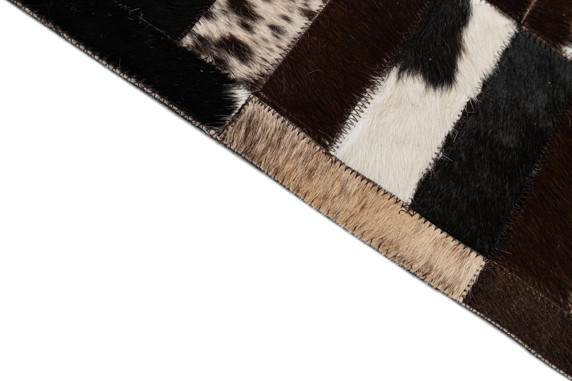 8' 3 x 9' 11 Cowhide - Patchwork Rug