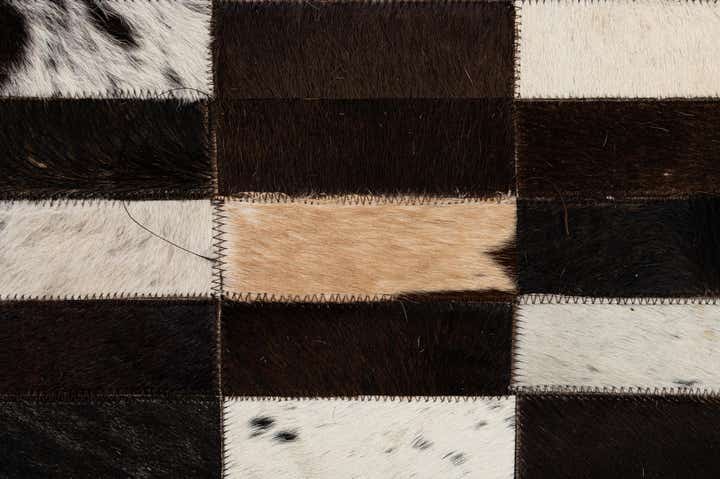 8' 3 x 9' 11 Cowhide - Patchwork Rug