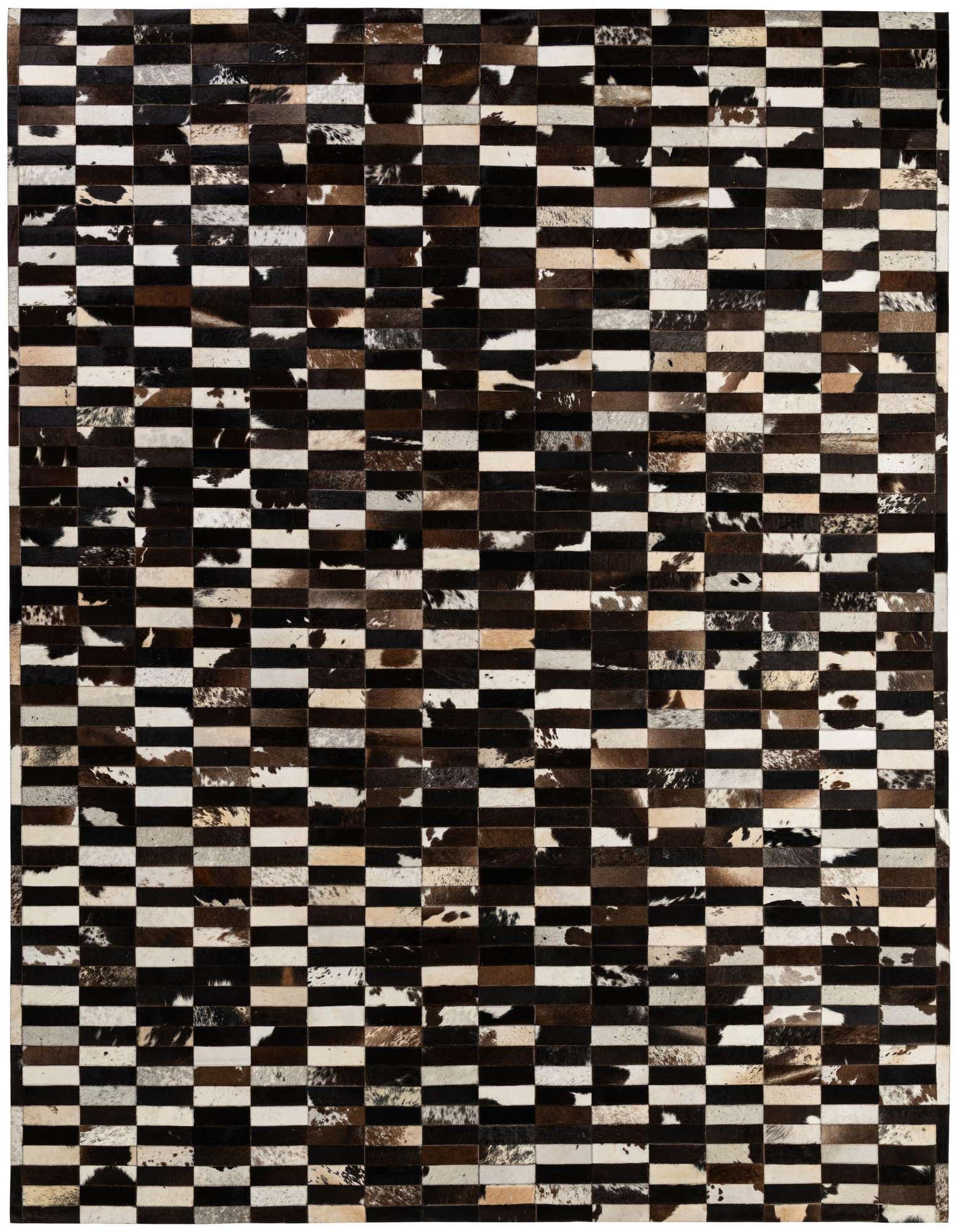 Primary image 8' 3 x 9' 11 Cowhide - Patchwork Rug