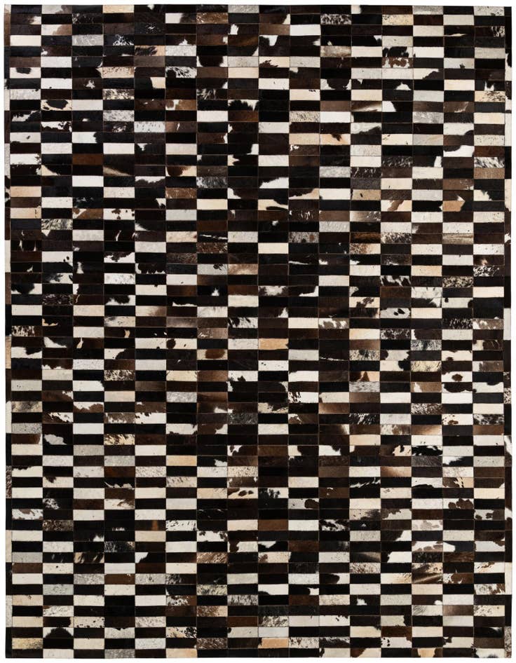 Detail image of 8' 3 x 9' 11 Cowhide - Patchwork Rug