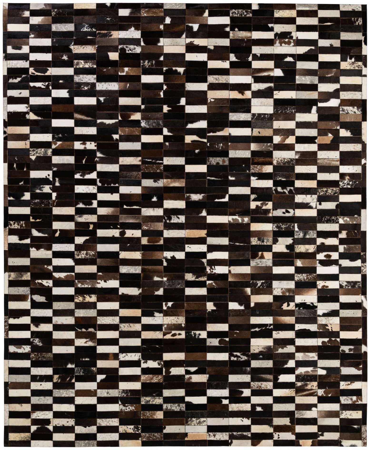 8' 3 x 9' 11 Cowhide - Patchwork Rug