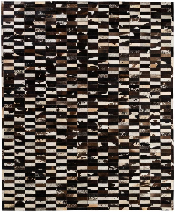 Detail image of 8' 3 x 9' 11 Cowhide - Patchwork Rug