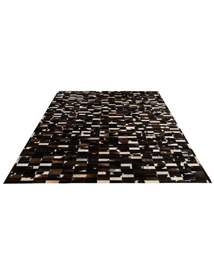 Detail image of 8' 2 x 9' 10 Cowhide - Patchwork Rug
