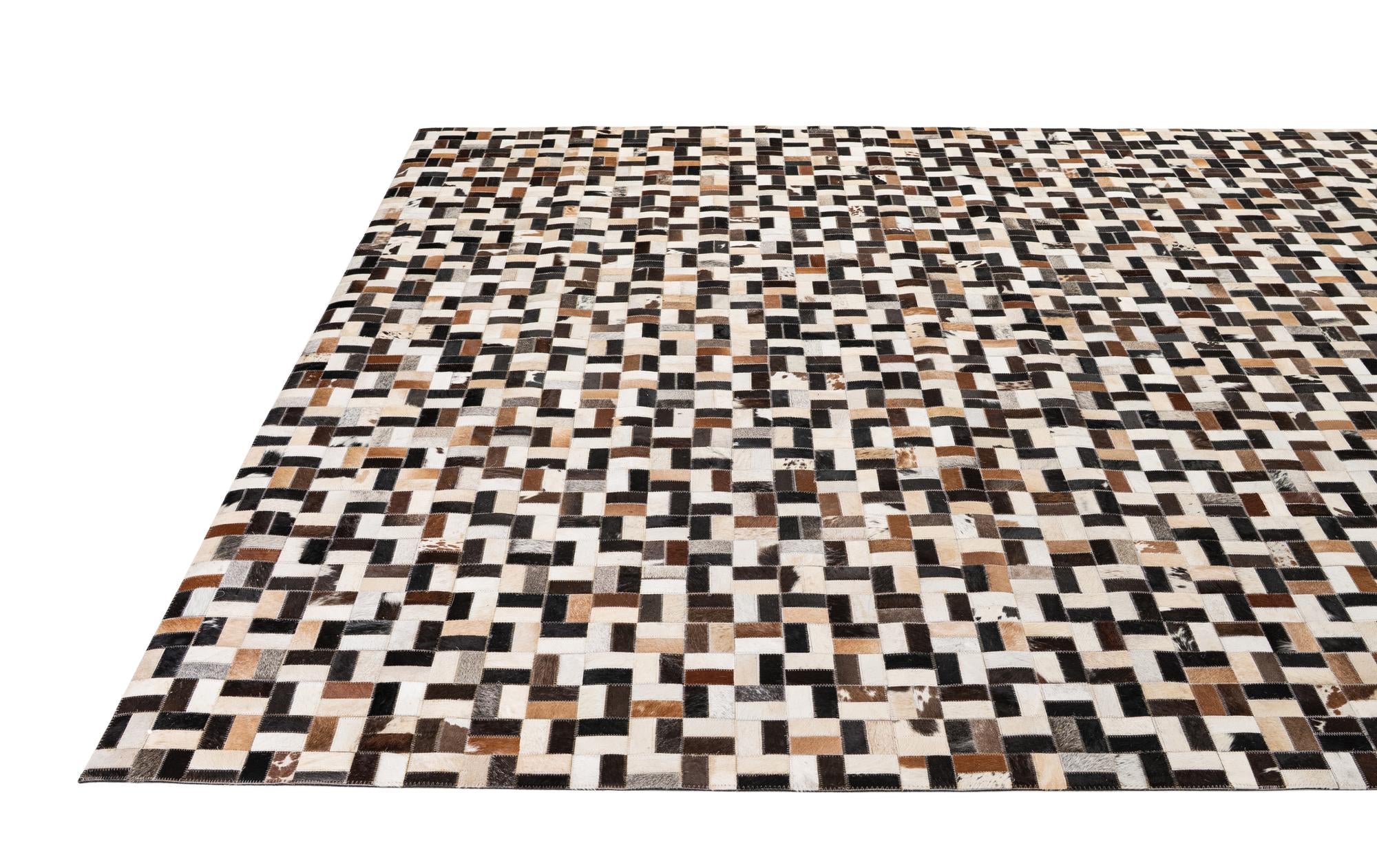 8' x 10' Cowhide - Patchwork Rug