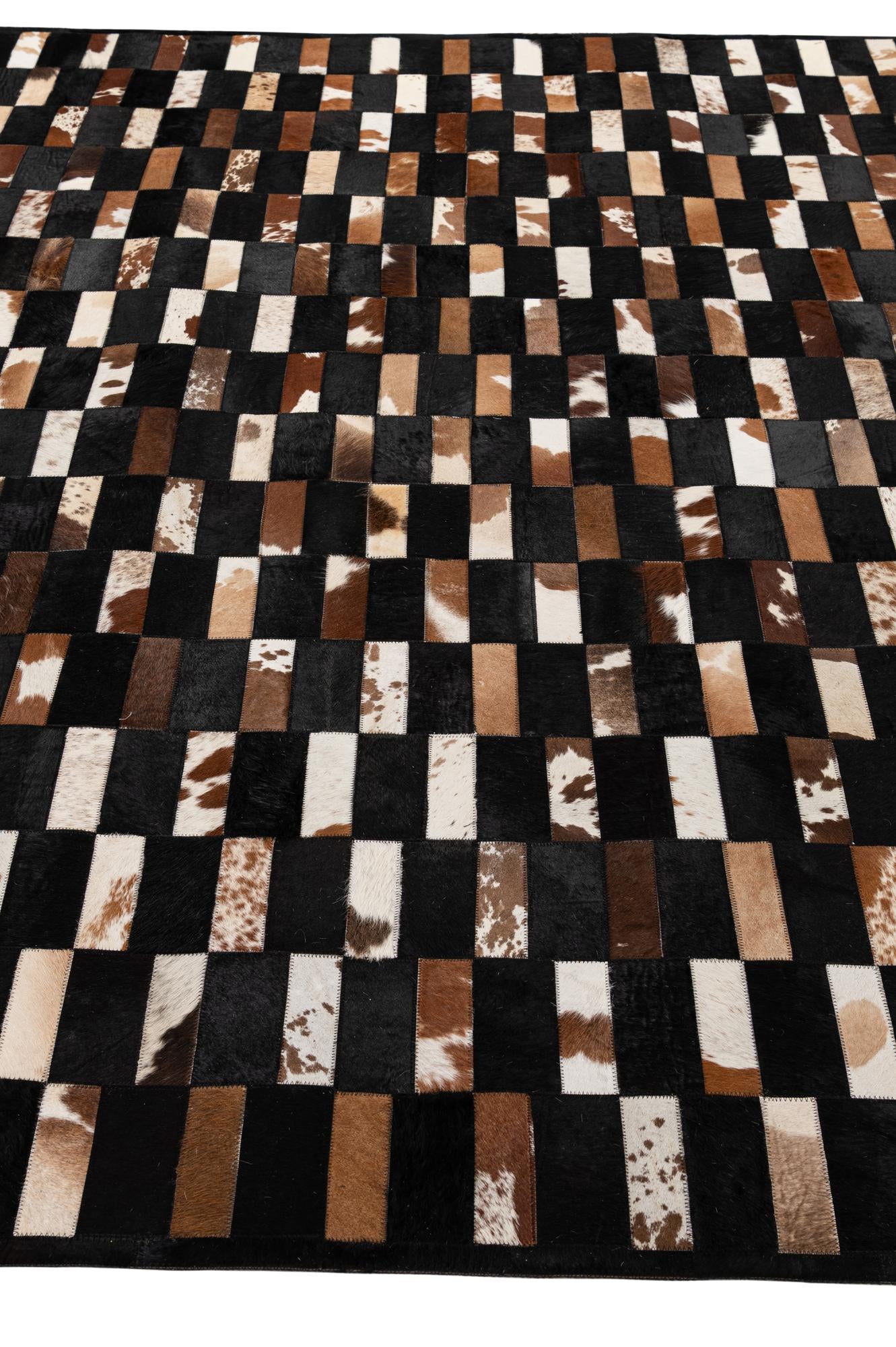 8' 3 x 10' Cowhide - Patchwork Rug