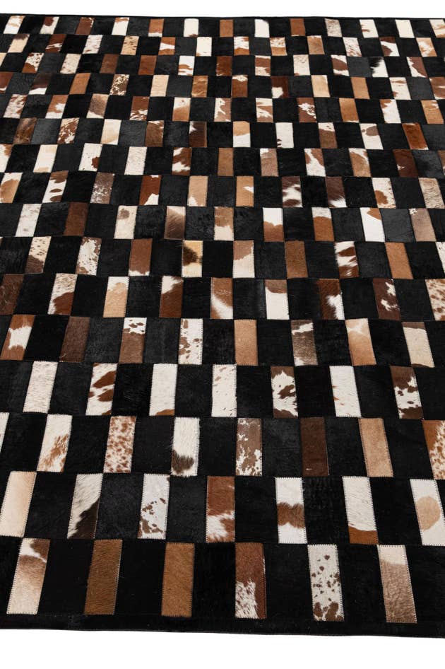 Detail image of 8' 3 x 10' Cowhide - Patchwork Rug