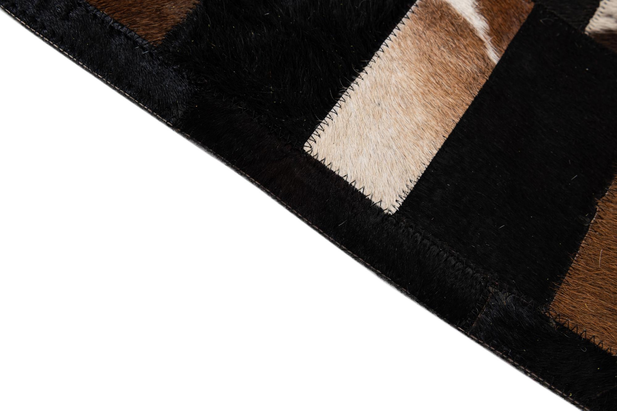 8' 3 x 10' Cowhide - Patchwork Rug