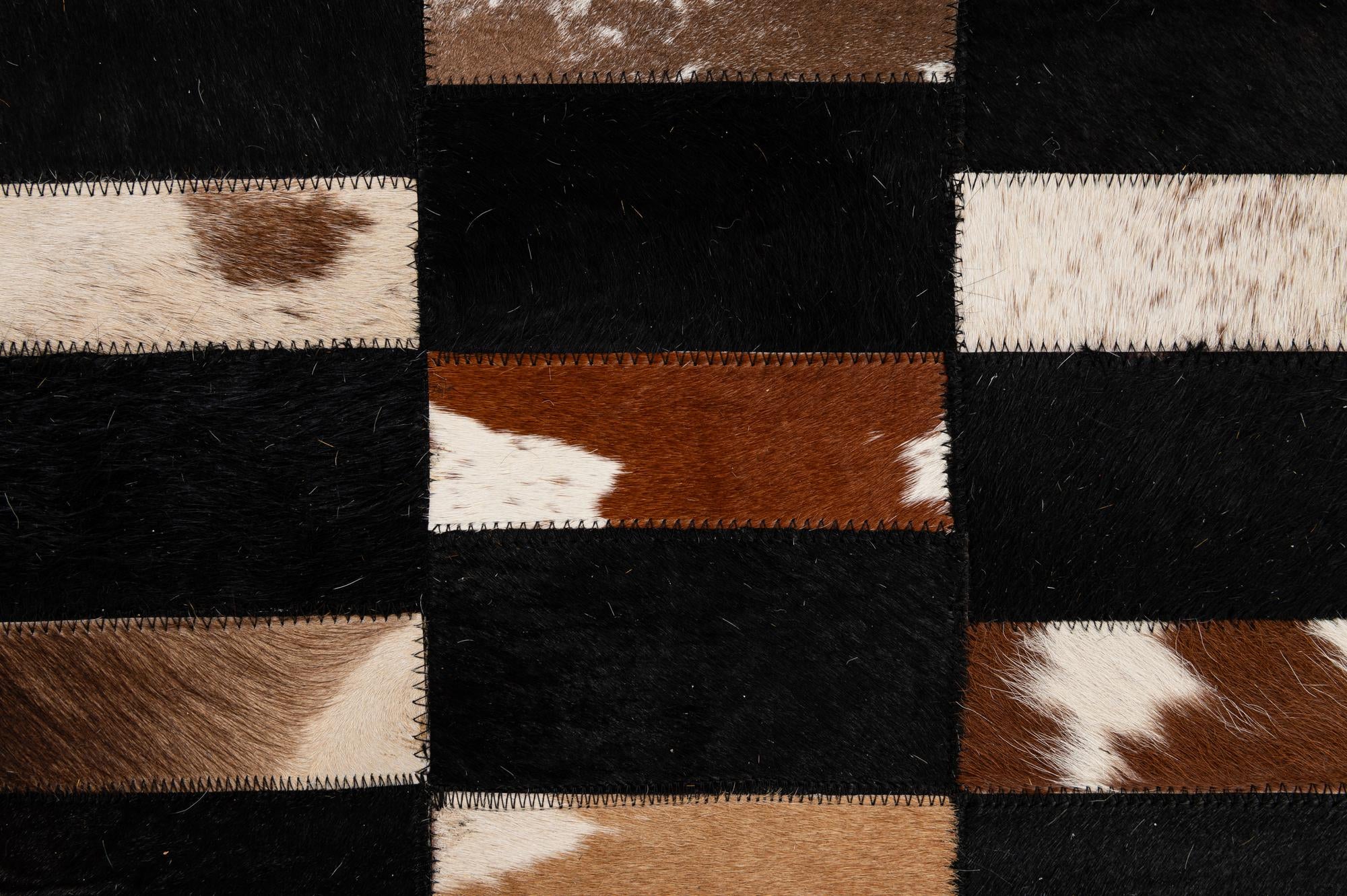 8' 3 x 10' Cowhide - Patchwork Rug