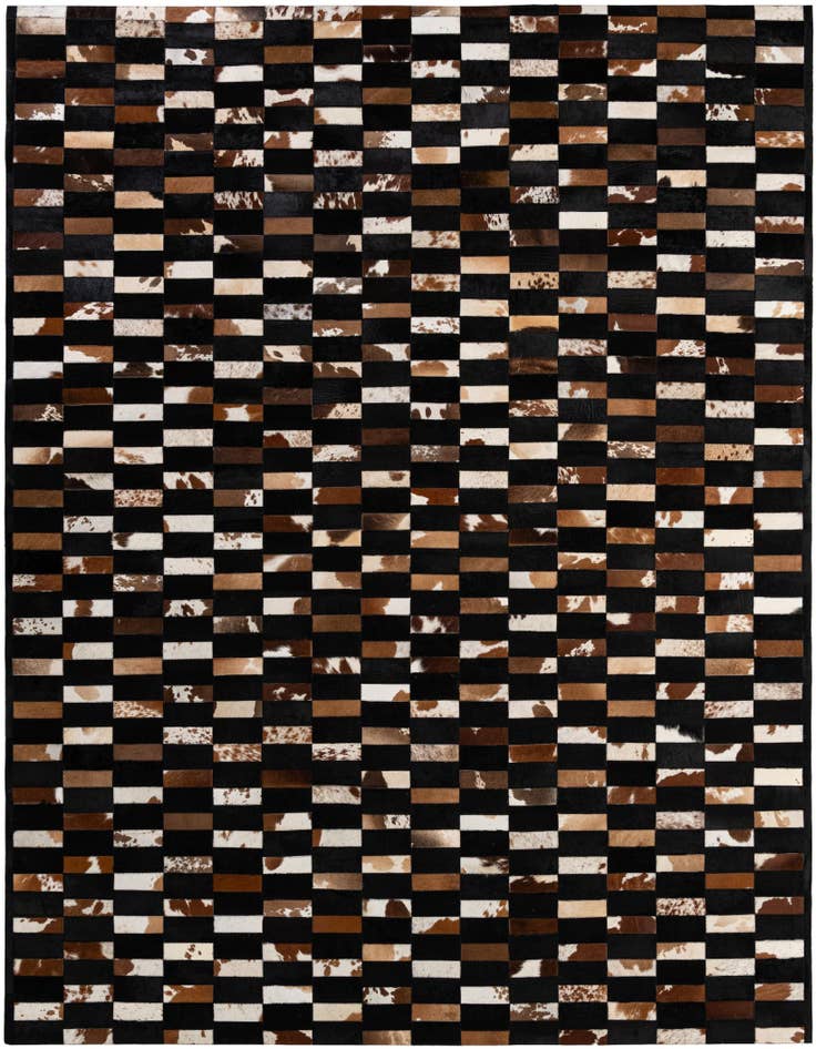 Detail image of 8' 3 x 10' Cowhide - Patchwork Rug