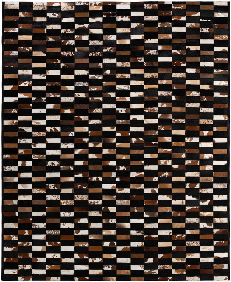 Detail image of 8' 3 x 10' Cowhide - Patchwork Rug