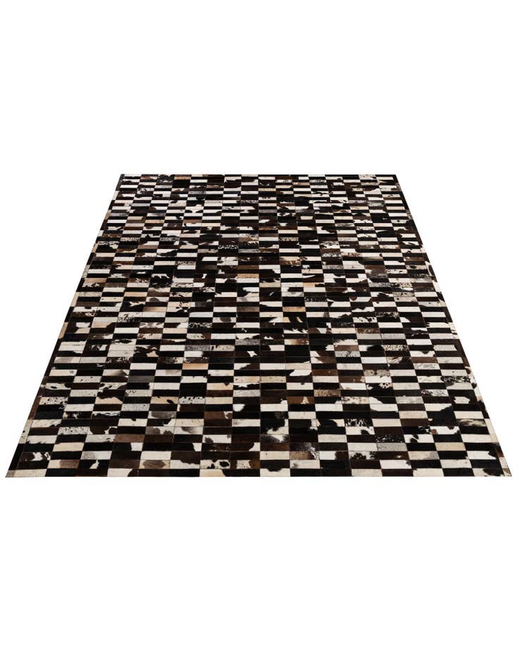 Detail image of 8' 2 x 9' 11 Cowhide - Patchwork Rug