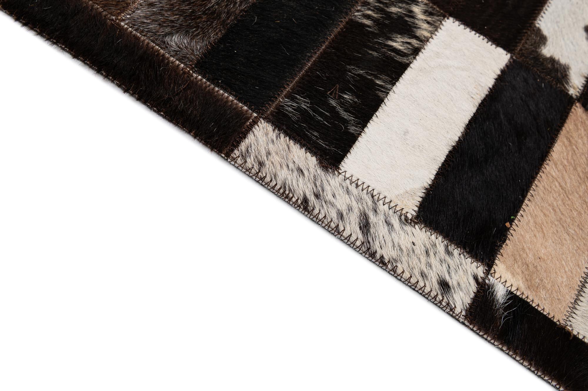 8' 2 x 9' 11 Cowhide - Patchwork Rug