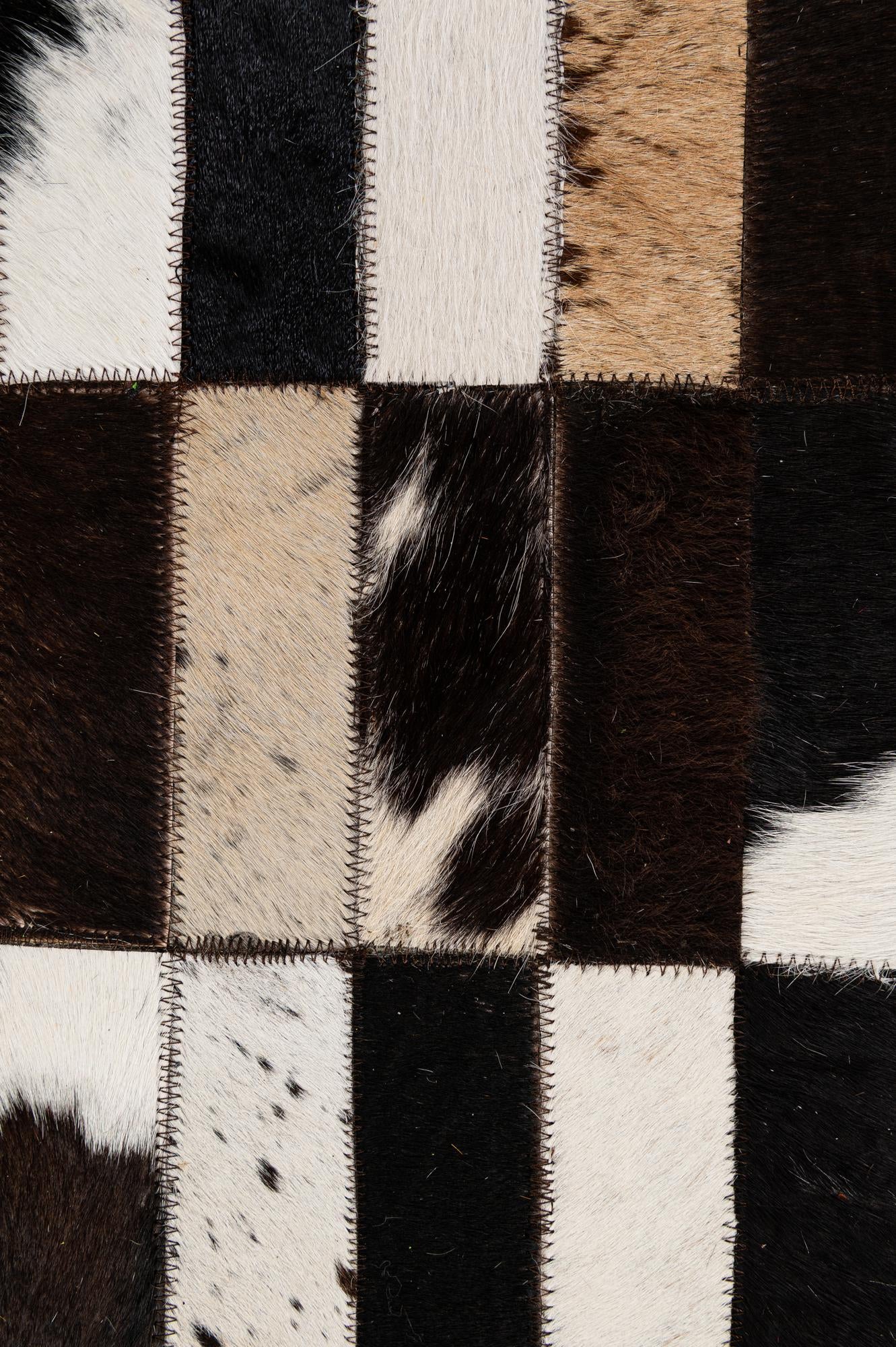 8' 2 x 9' 11 Cowhide - Patchwork Rug