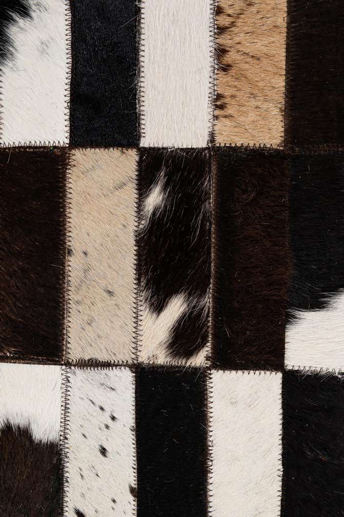 8' 2 x 9' 11 Cowhide - Patchwork Rug