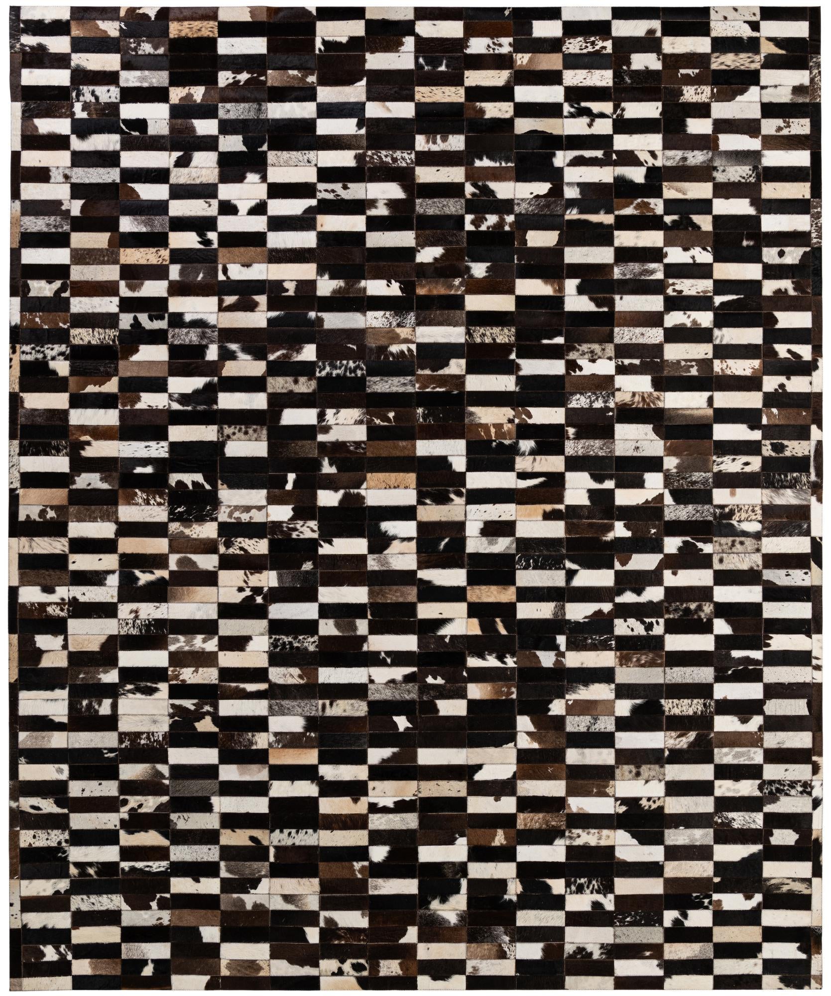 8' 2 x 9' 11 Cowhide - Patchwork Rug