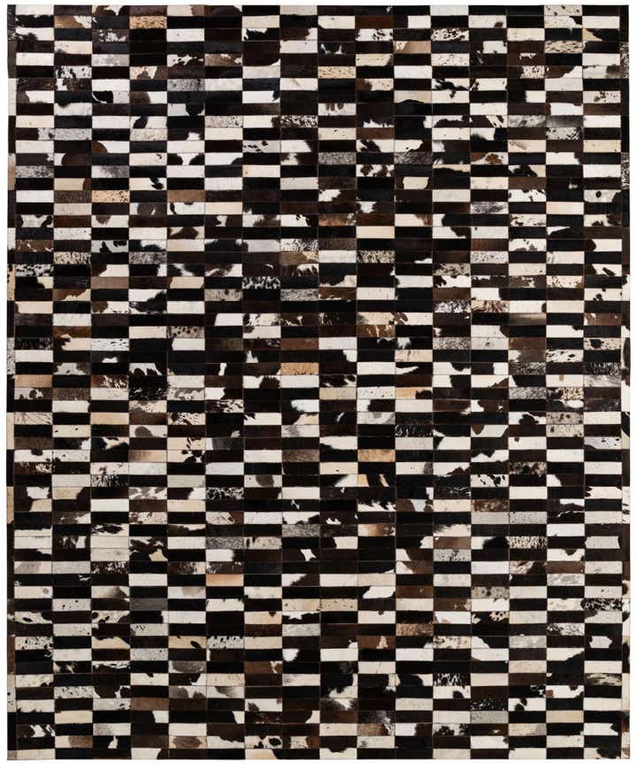 8' 2 x 9' 11 Cowhide - Patchwork Rug