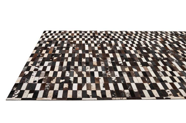 Detail image of 8' 3 x 9' 11 Cowhide - Patchwork Rug