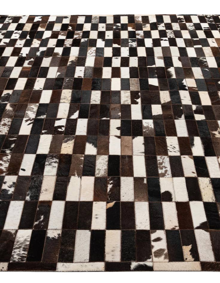 Detail image of 8' 3 x 9' 11 Cowhide - Patchwork Rug
