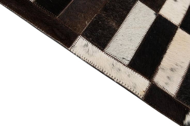 Detail image of 8' 3 x 9' 11 Cowhide - Patchwork Rug