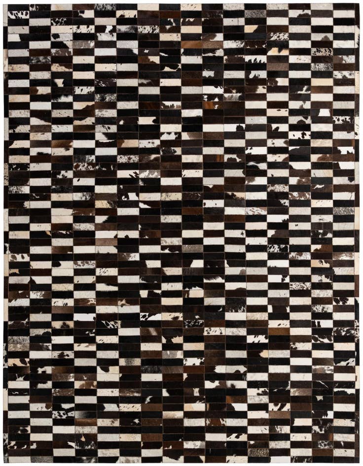 Detail image of 8' 3 x 9' 11 Cowhide - Patchwork Rug
