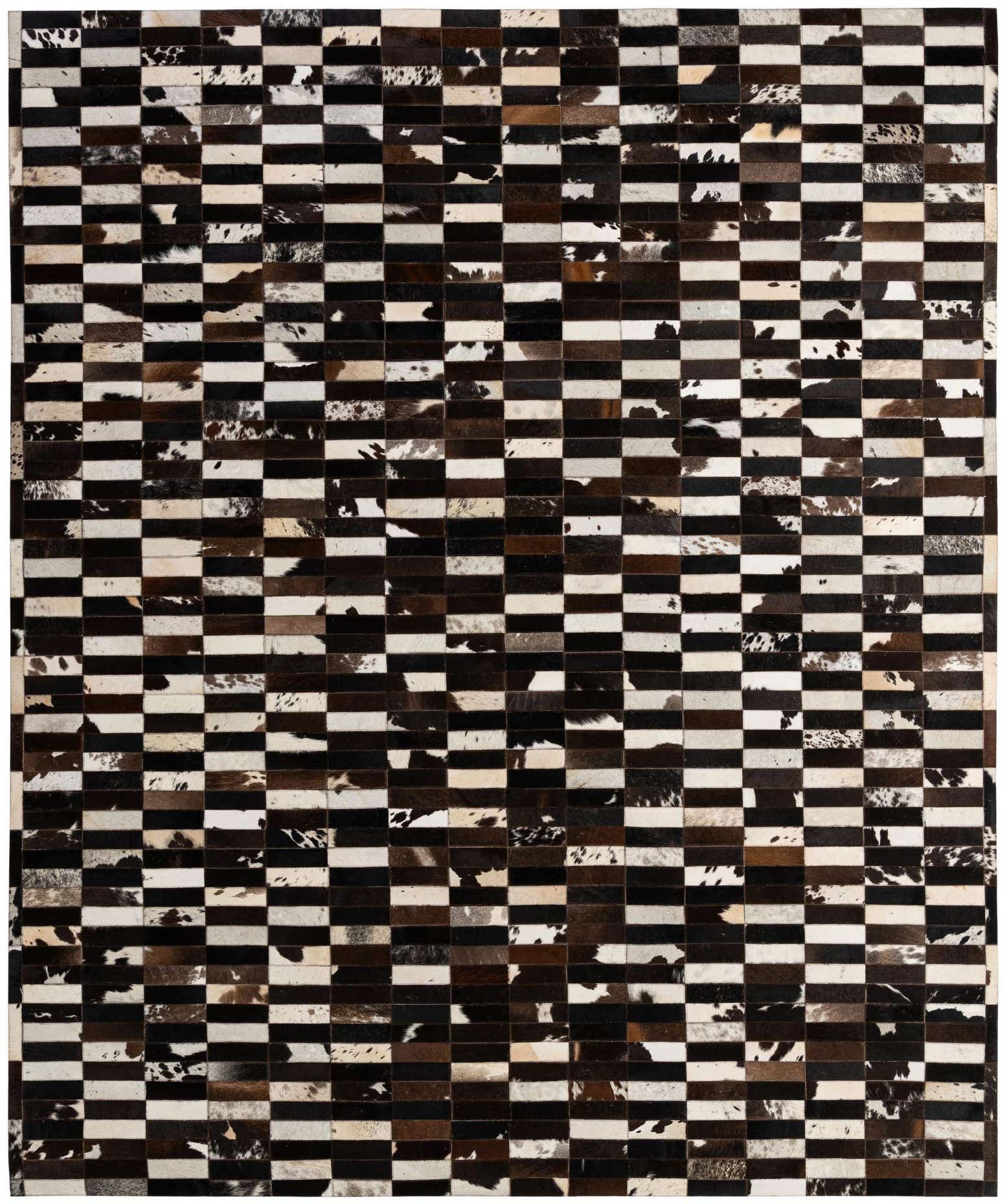 8' 3 x 9' 11 Cowhide - Patchwork Rug
