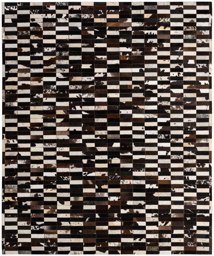 Detail image of 8' 3 x 9' 11 Cowhide - Patchwork Rug