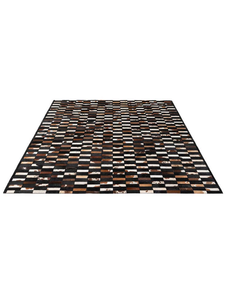 Detail image of 8' 2 x 9' 11 Cowhide - Patchwork Rug