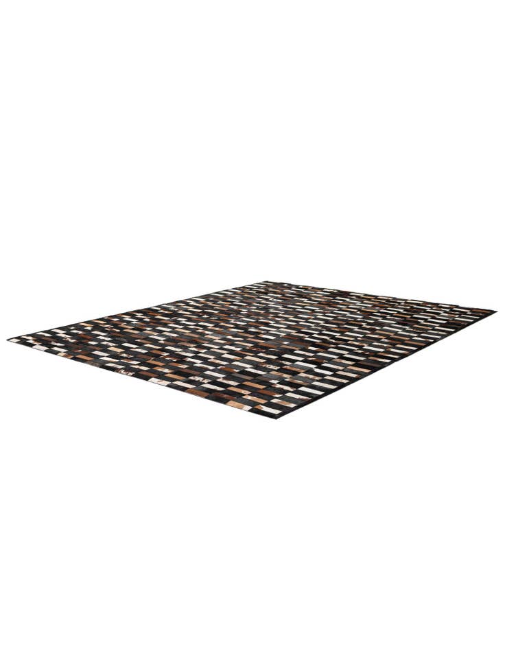 Detail image of 8' 2 x 9' 11 Cowhide - Patchwork Rug