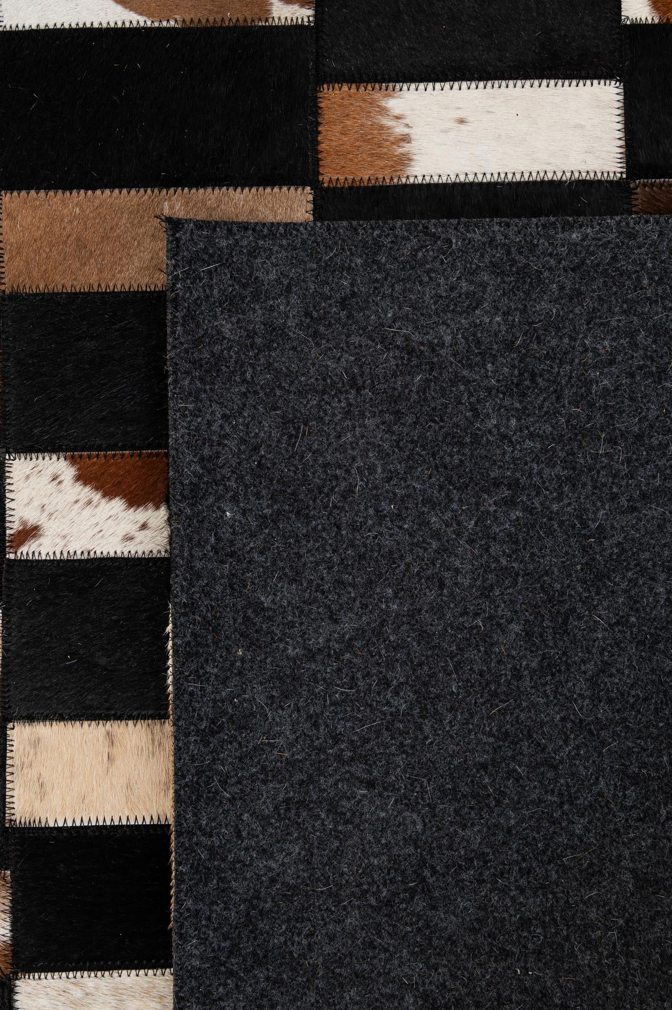 8' 2 x 9' 11 Cowhide - Patchwork Rug