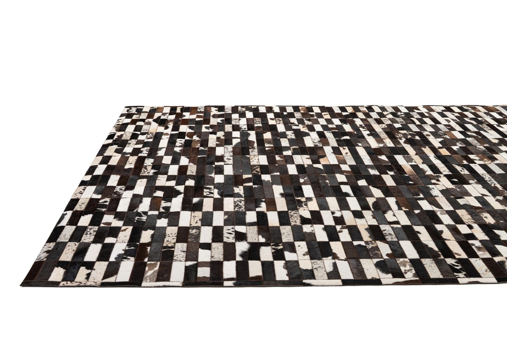 8' 2 x 9' 10 Cowhide - Patchwork Rug