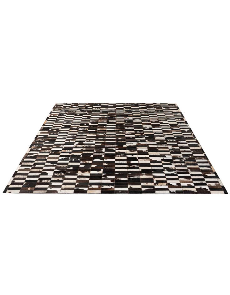 Detail image of 8' 2 x 9' 11 Cowhide - Patchwork Rug