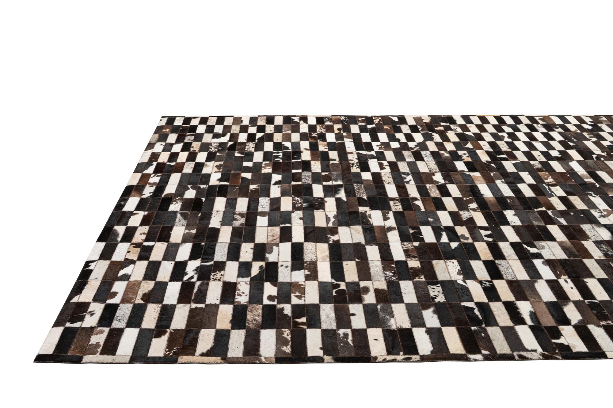 8' 2 x 9' 11 Cowhide - Patchwork Rug