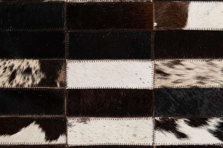 8' 2 x 9' 11 Cowhide - Patchwork Rug