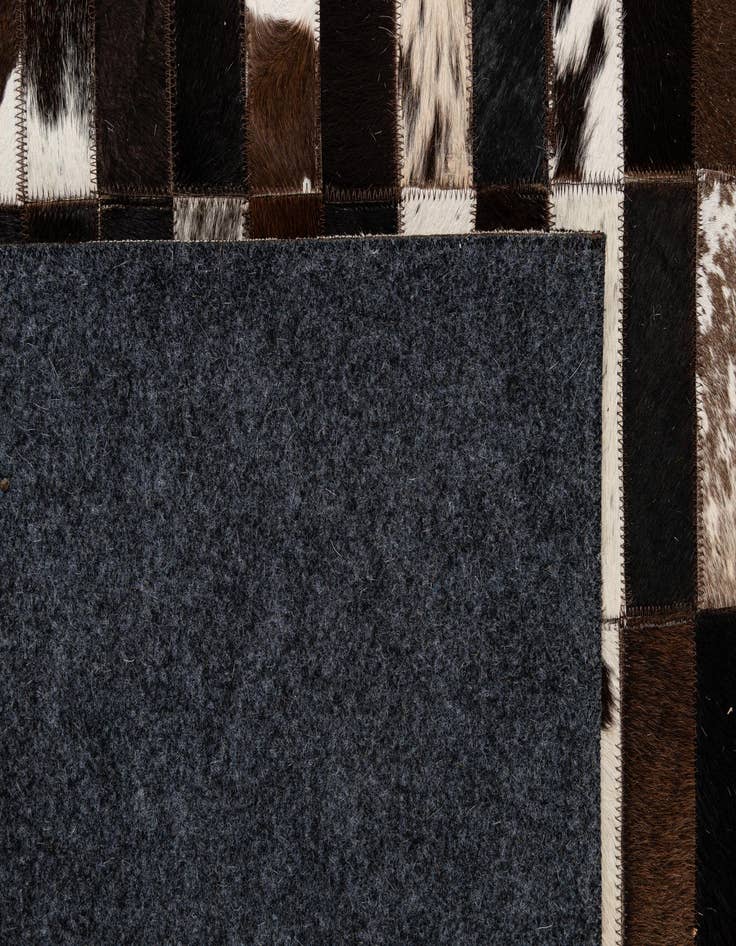 Detail image of 8' 2 x 9' 11 Cowhide - Patchwork Rug