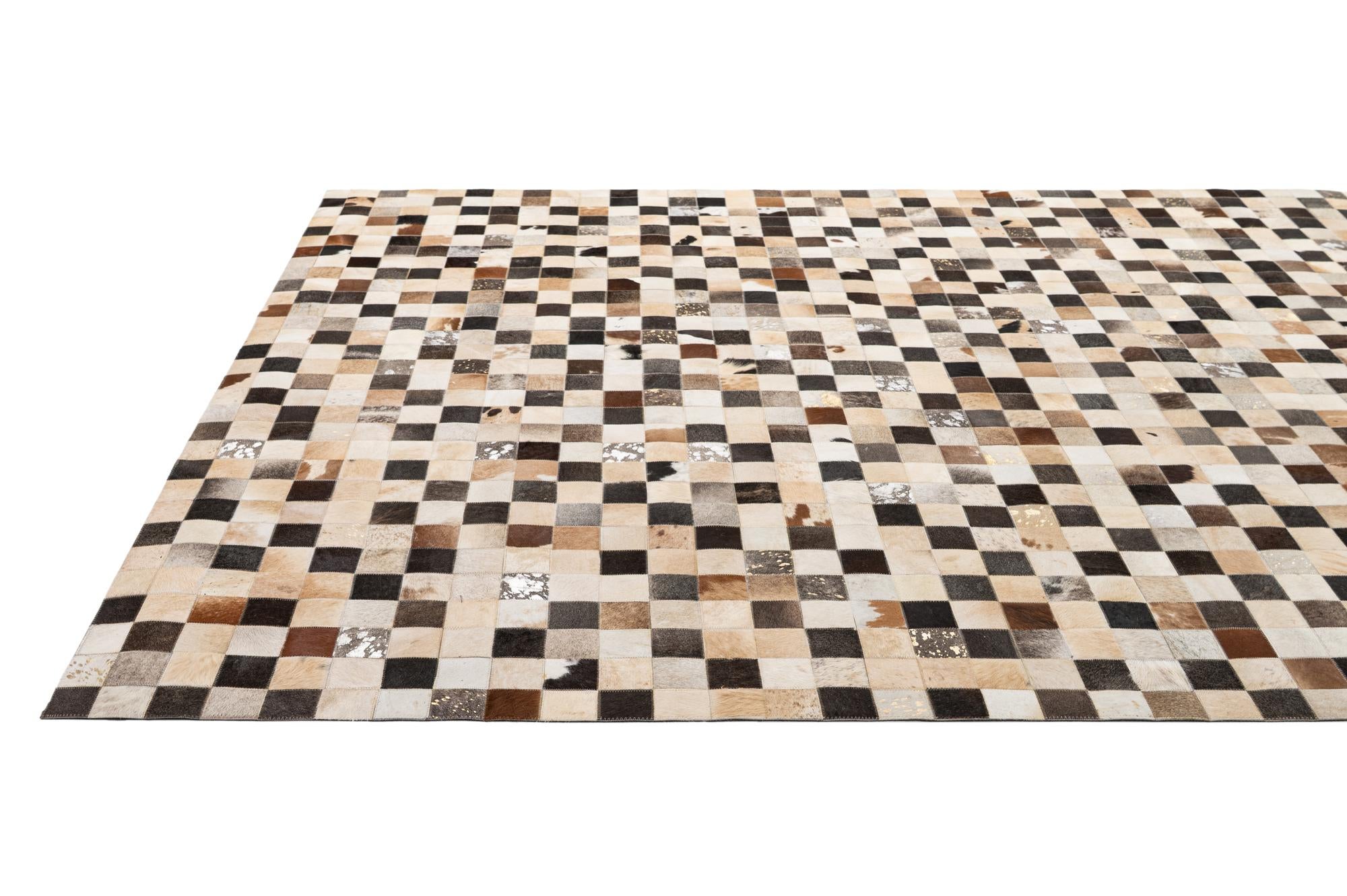 7' 11 x 9' 10 Cowhide - Patchwork Rug