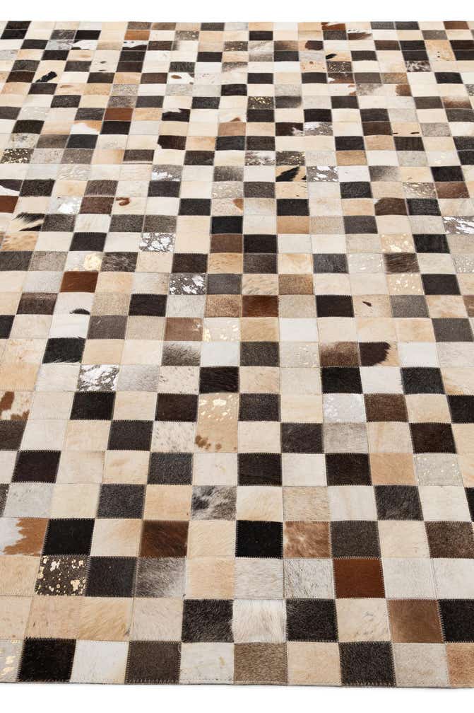7' 11 x 9' 10 Cowhide - Patchwork Rug