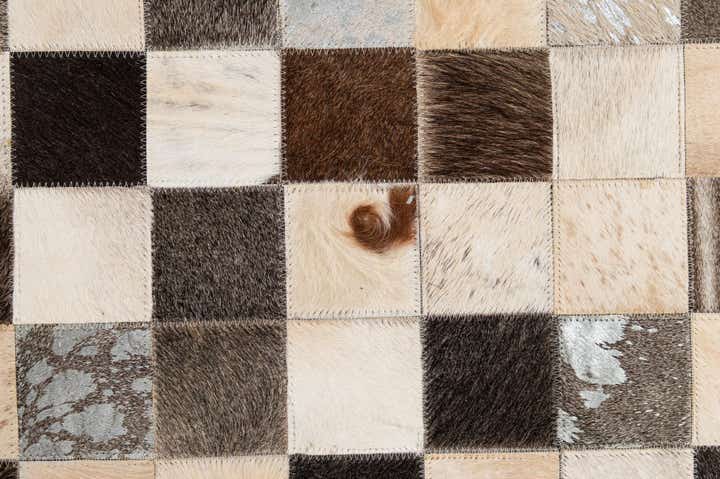 7' 11 x 9' 10 Cowhide - Patchwork Rug