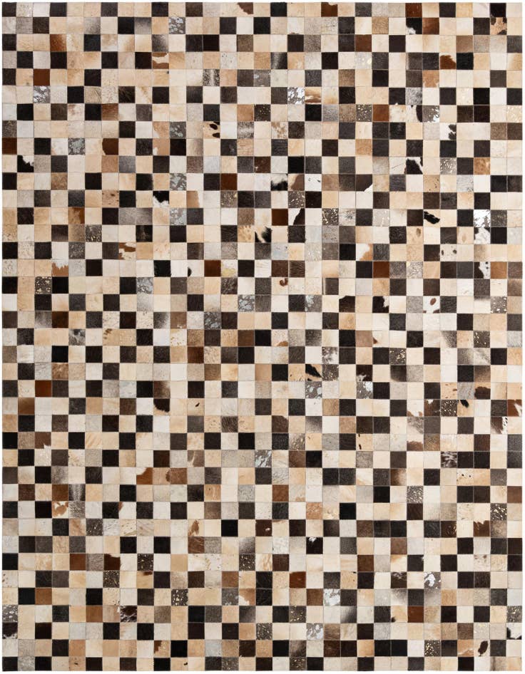 Detail image of 7' 11 x 9' 10 Cowhide - Patchwork Rug