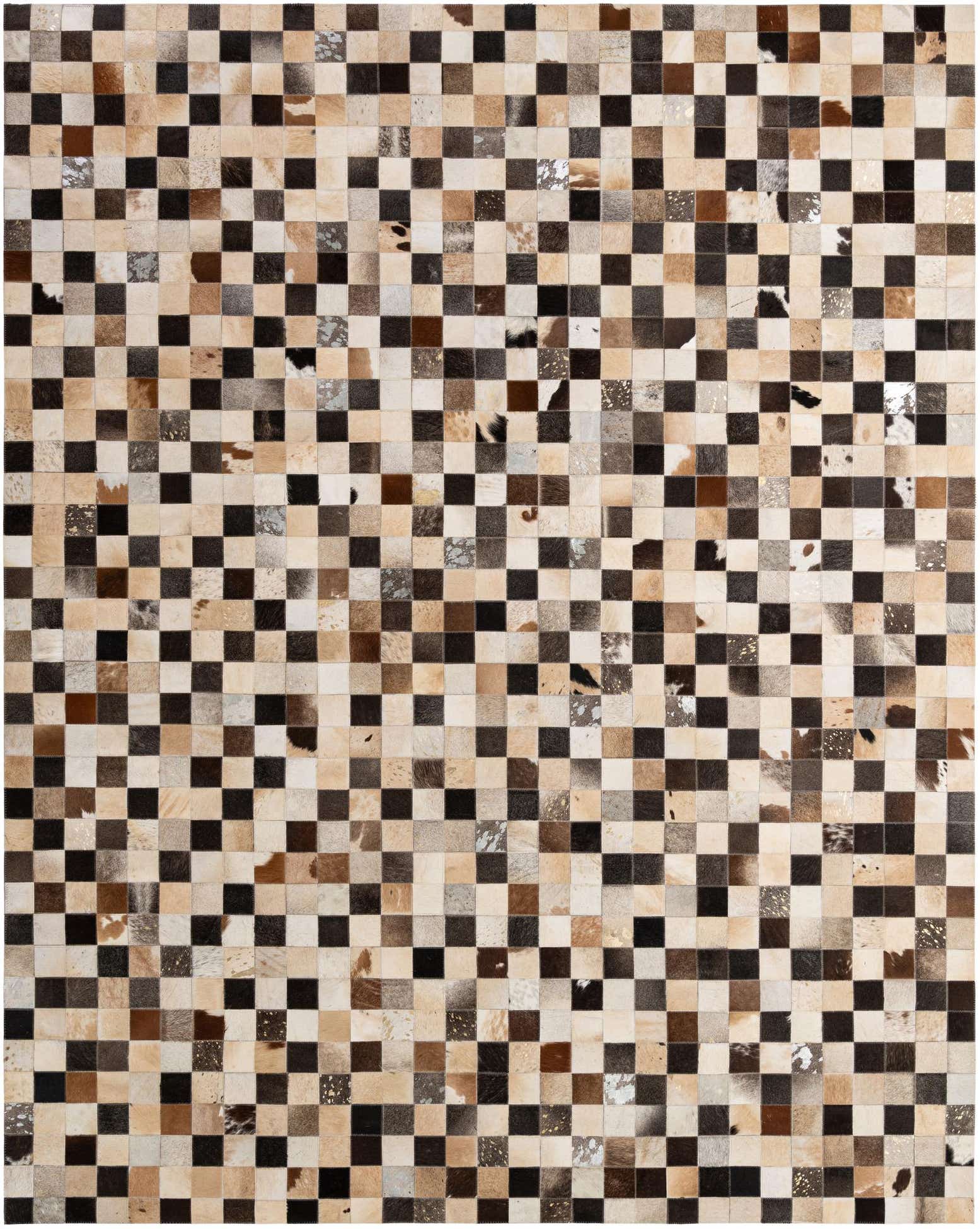 7' 11 x 9' 10 Cowhide - Patchwork Rug