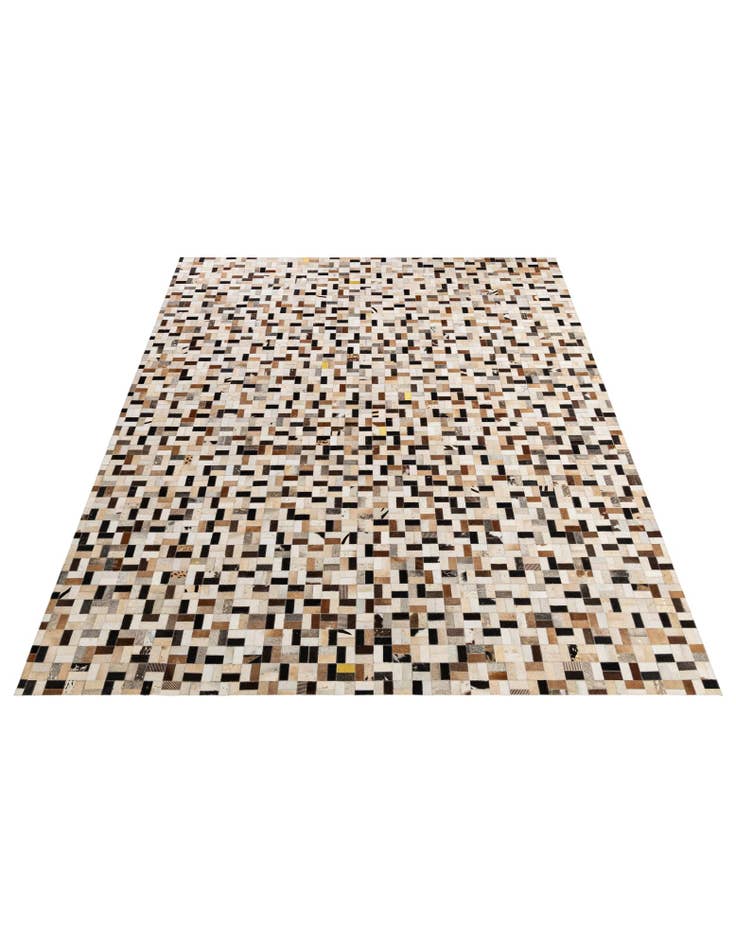 Detail image of 8' x 10' Cowhide - Patchwork Rug