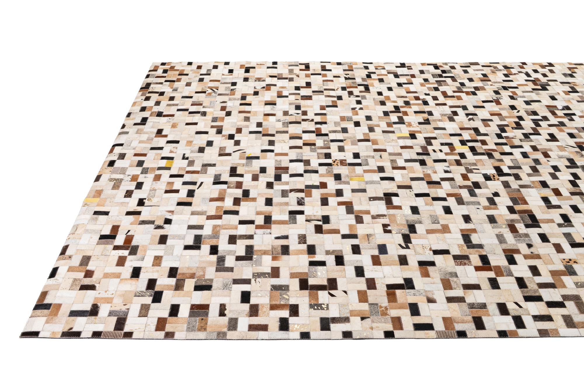 8' x 10' Cowhide - Patchwork Rug