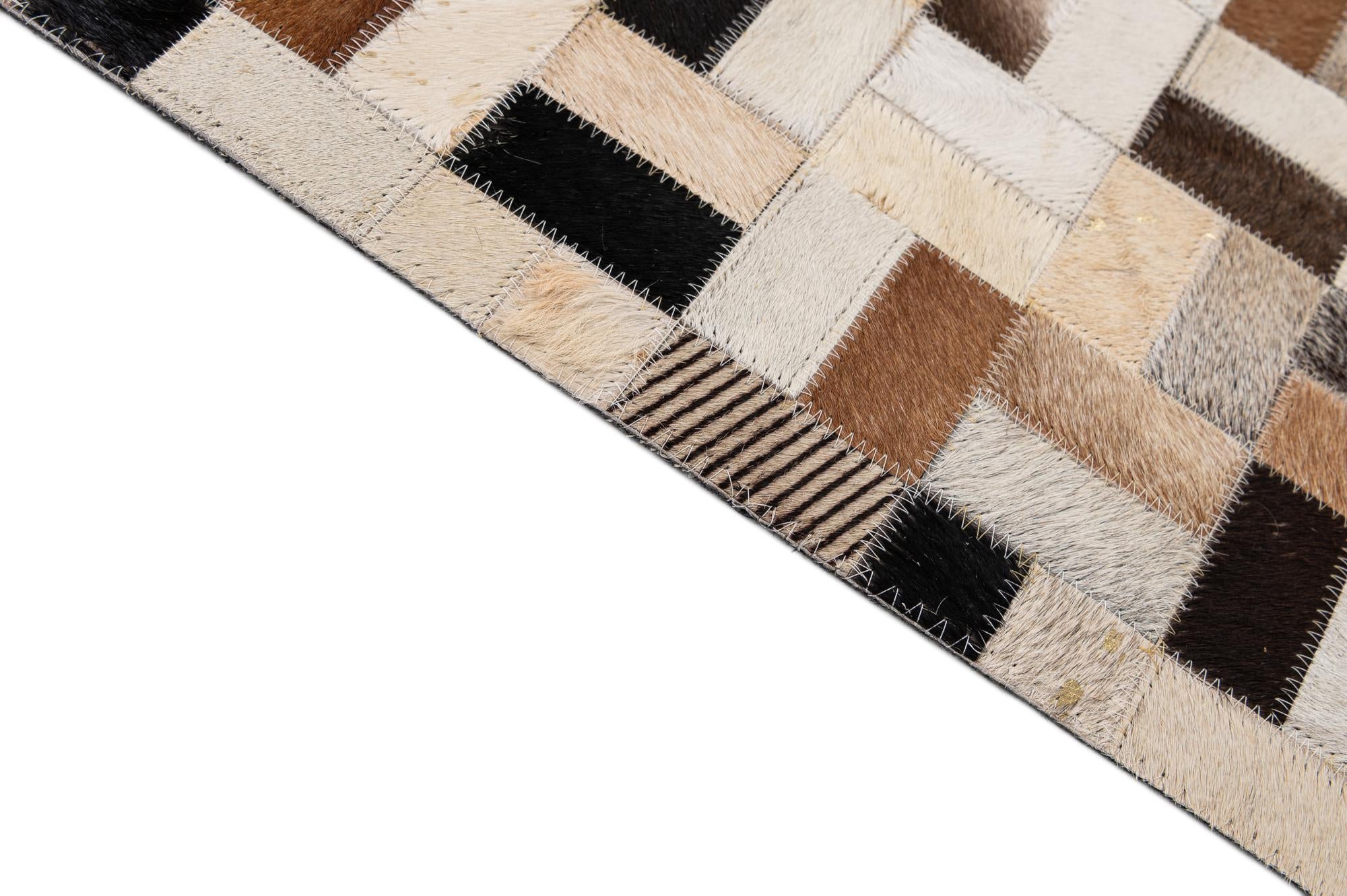 8' x 10' Cowhide - Patchwork Rug